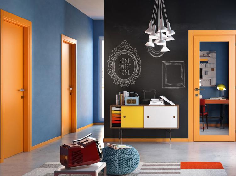 Porta laccata – Collezione 1000Colours – Versione cieca e vetrata