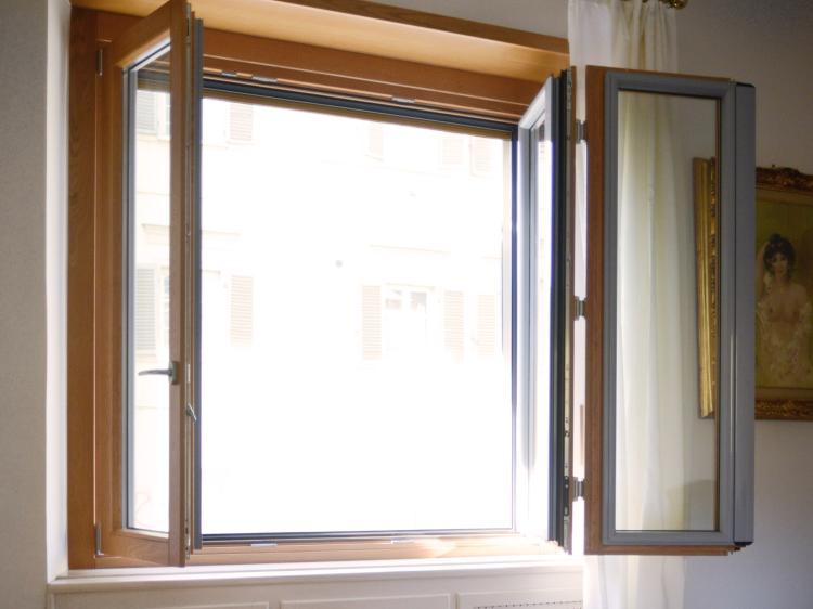 Serramento in legno alluminio Navello - Collezione Nuvola Tecnica