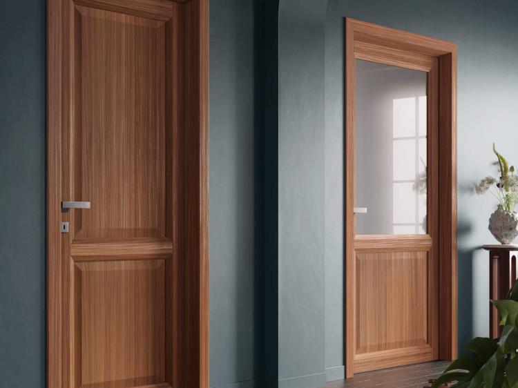 Porta in laminato – Modello Climb – Versione cieca e con vetro satinato