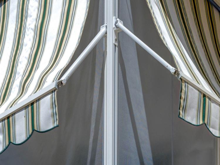 Tenda veranda - dettaglio dei tessuti