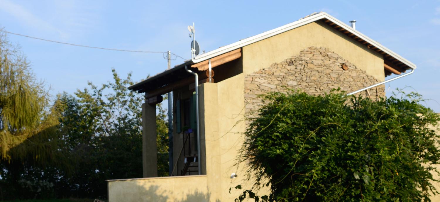 Esterni in mattoni e pietra